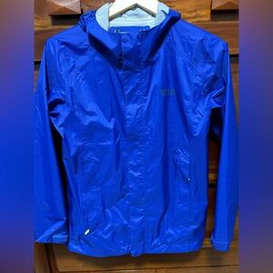 Kids Stio Blue rain jacket size 14